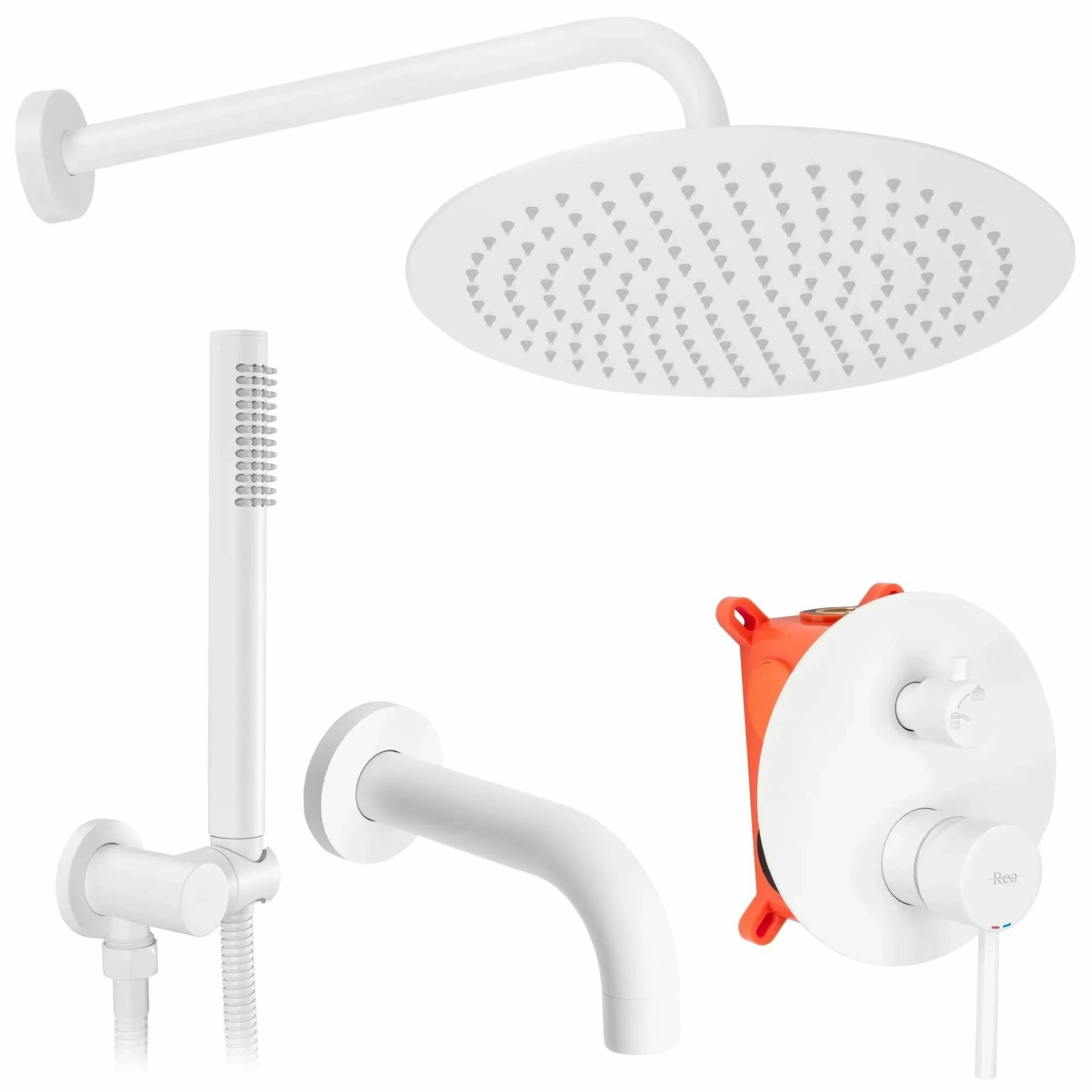 Душевая система Rea Lungo White, REA-P6611