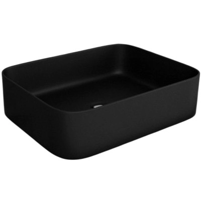 Умывальник накладной Esbano Astanes черный матовый 50x39
