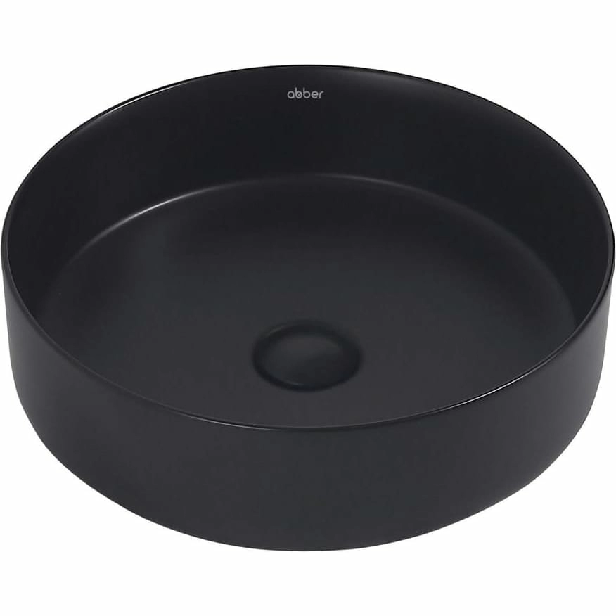Раковина накладная Abber Bequem 40x40 AC2109MB черная матовая