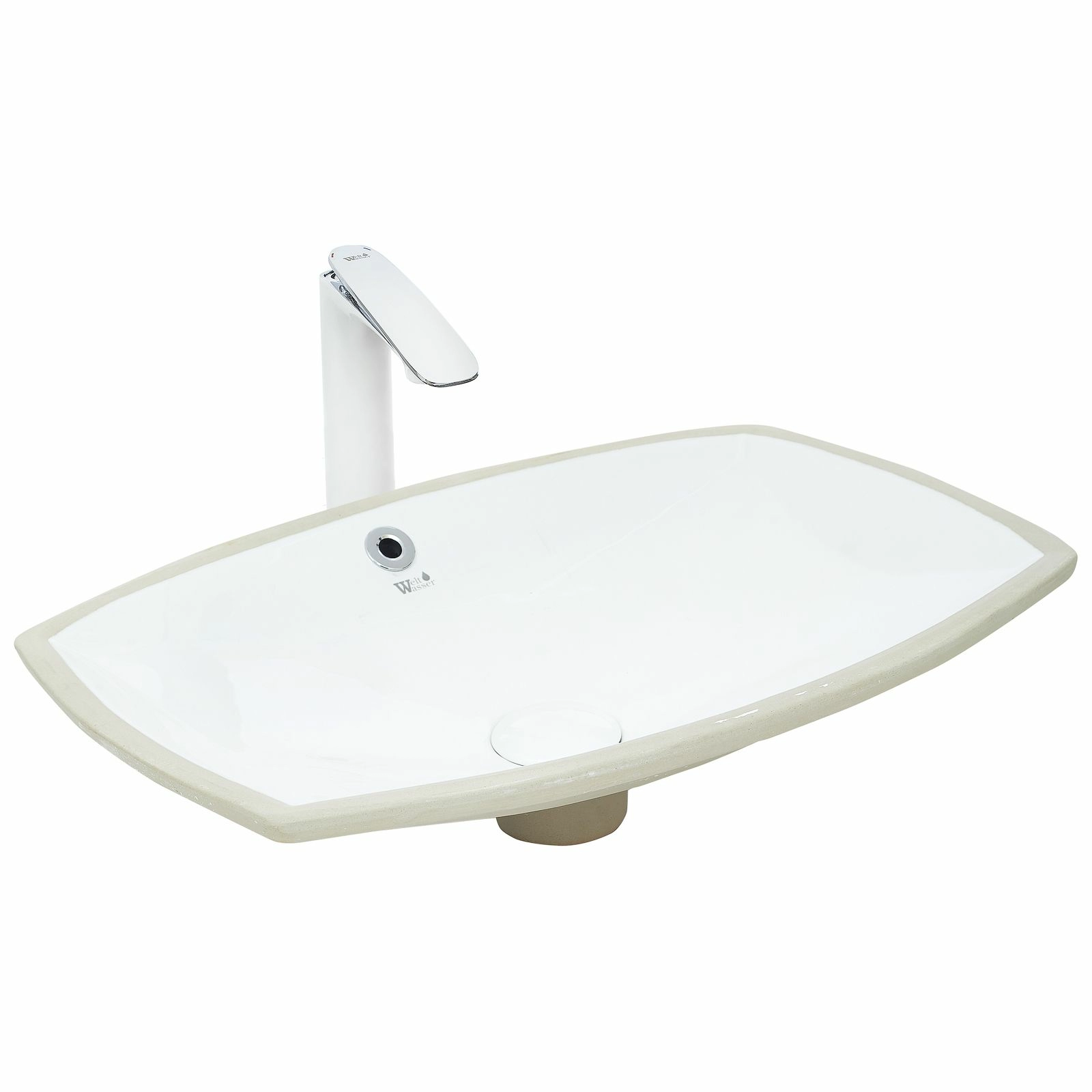 Раковина врезная WeltWasser 53x39, WW DEILBACH 6076