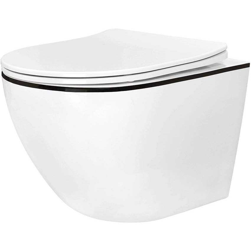 Подвесной унитаз Amore di Mare Delio Black Line, P203B