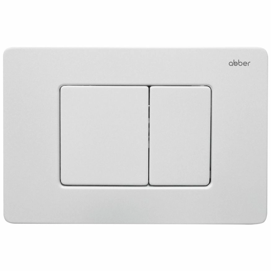 Клавиша смыва Abber белый матовый, AC0120MW