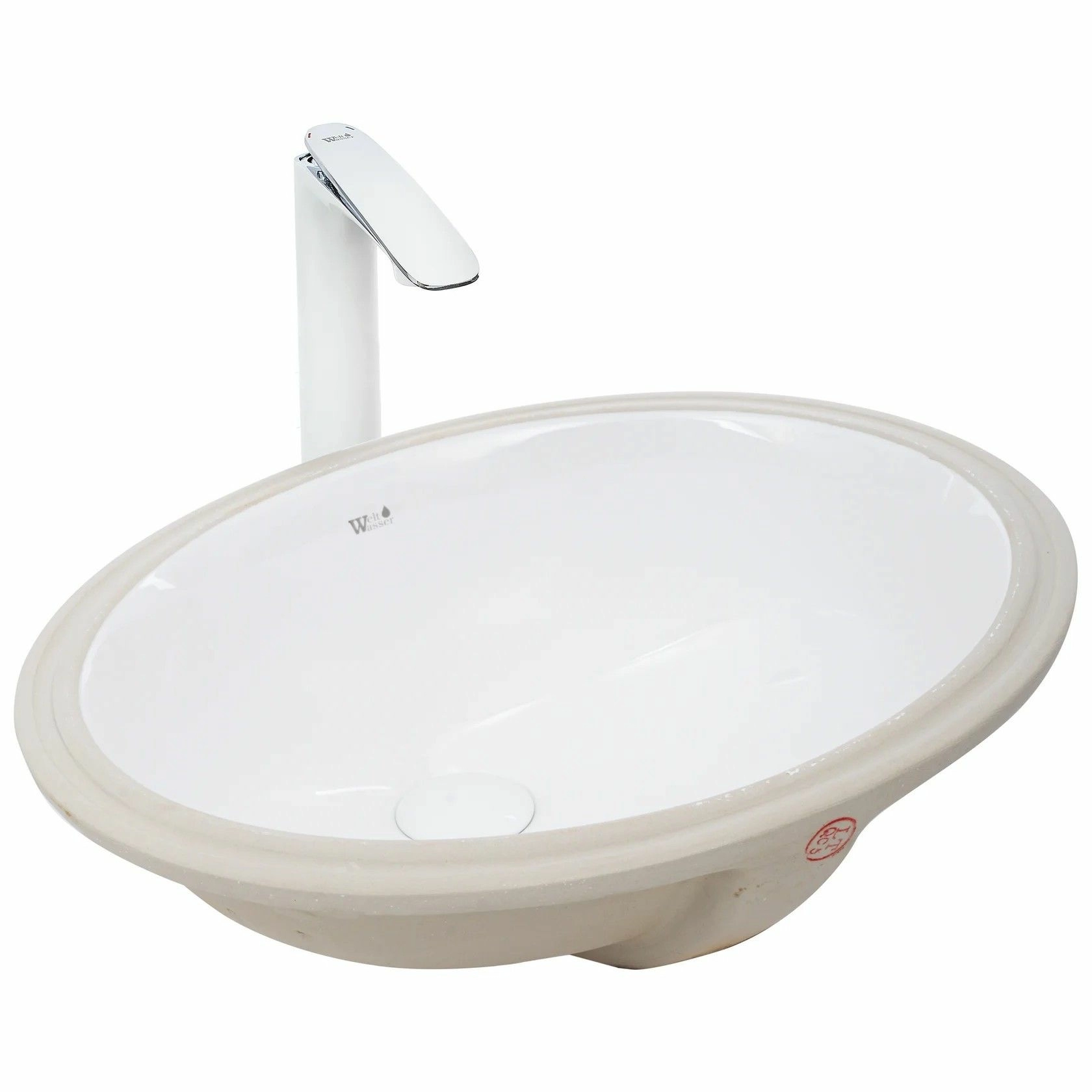 Раковина врезная WeltWasser 51x39, WW DEILBACH 6005