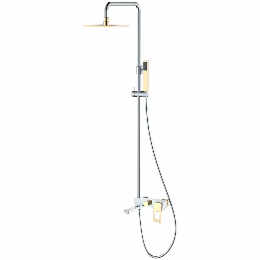 Стойка для душа Boheme Q Chrome/Gold, 148-CRG