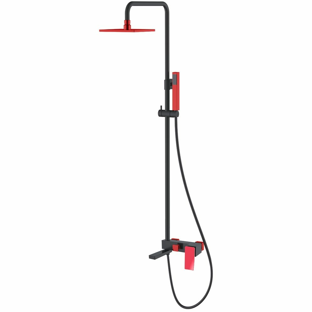 Стойка для душа Boheme Q2 Black/Red, 148-BR.2