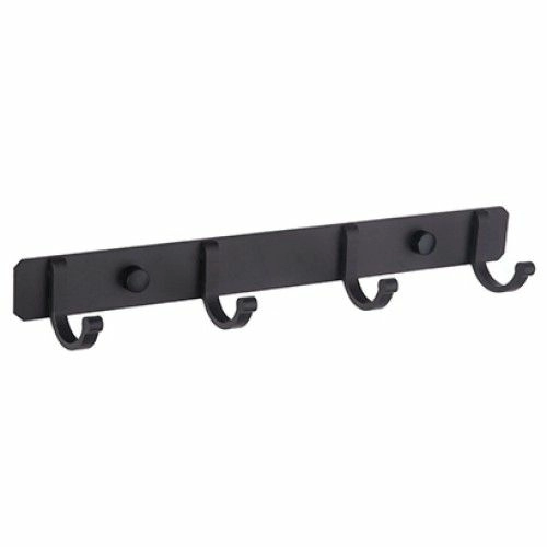 Планка с 4 неподвижными крючками (черный) Ledeme L5516-4
