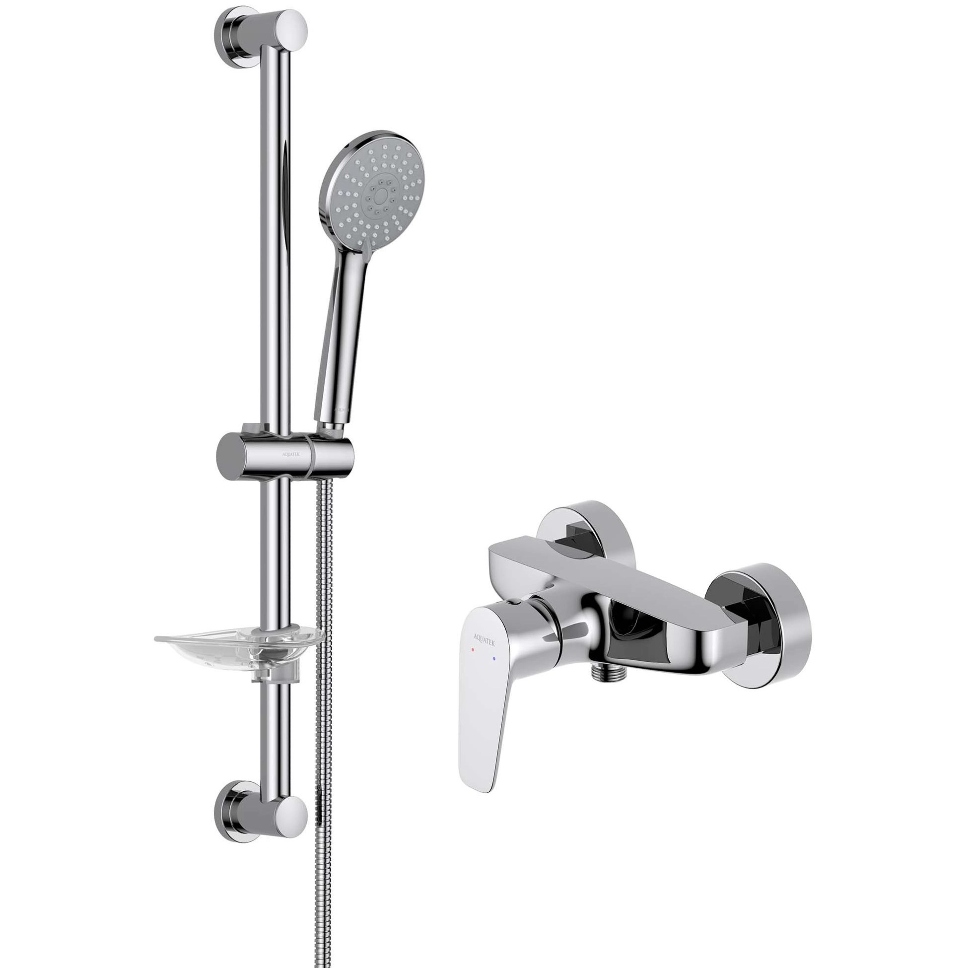 Комплект для душа Aquatek Бетта 2 в 1, AQ1132CR