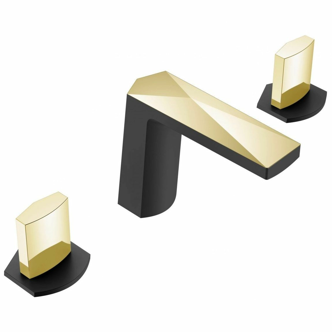 Смеситель врезной Boheme Venturo Ice Black/Gold, 150-BG-ICE