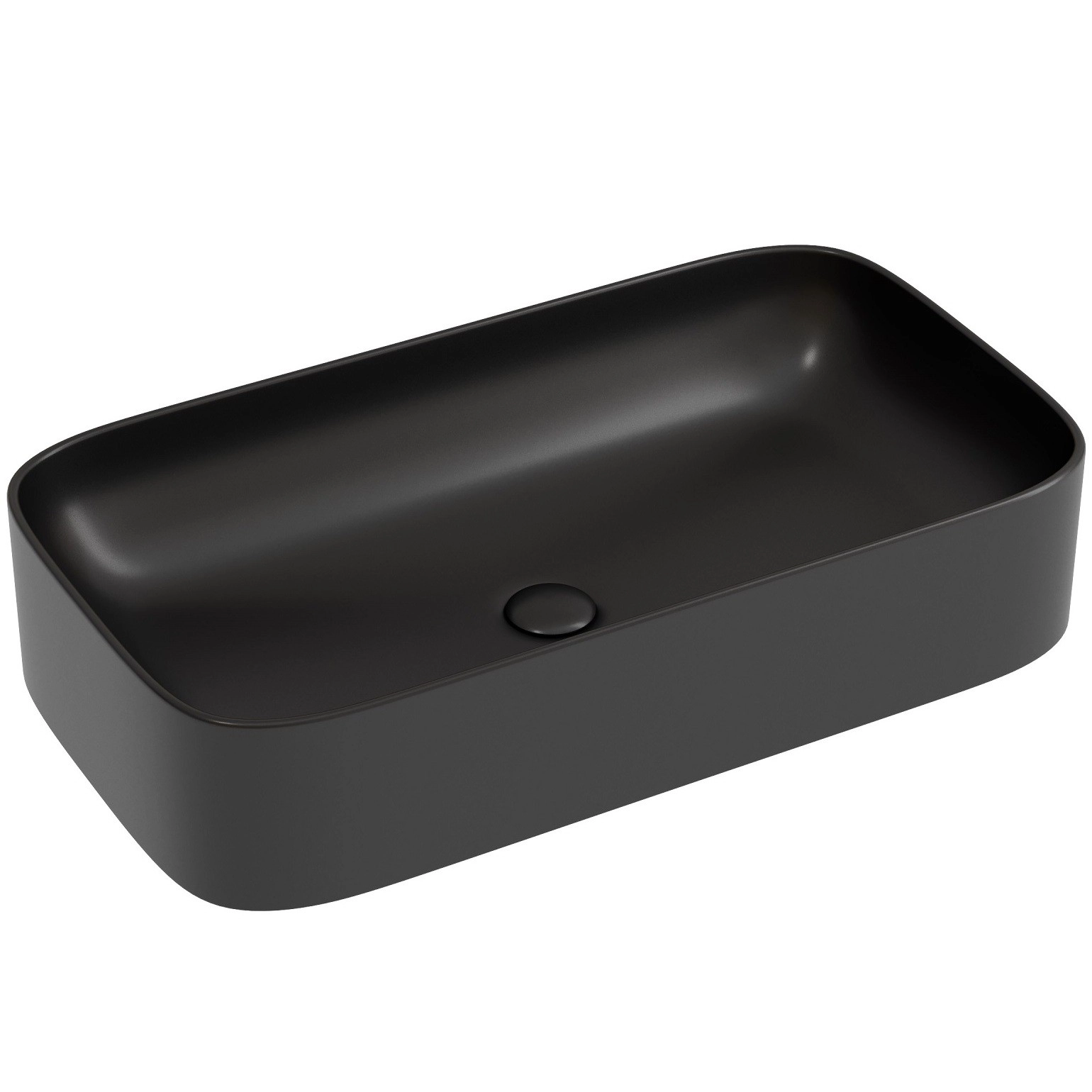 Умывальник чаша накладная прямоугольная CeramicaNova Element 70.5x38, CN6054MB