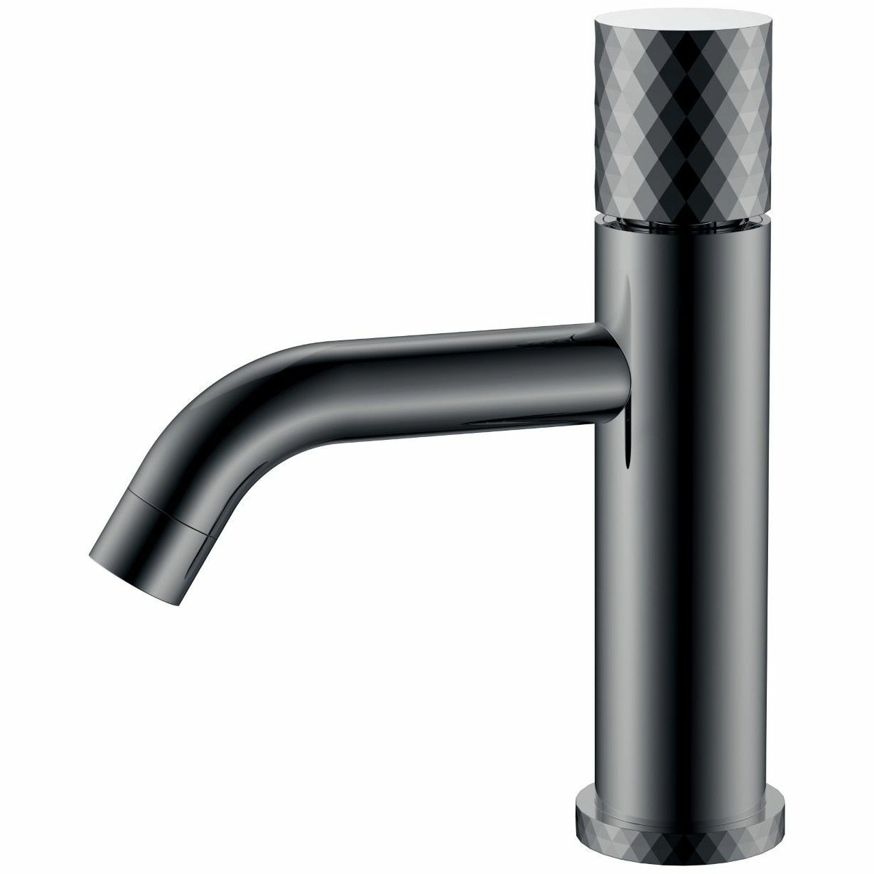 Смеситель для умывальника Boheme Stick Diamond Shine Gun Metall, 121-SGM