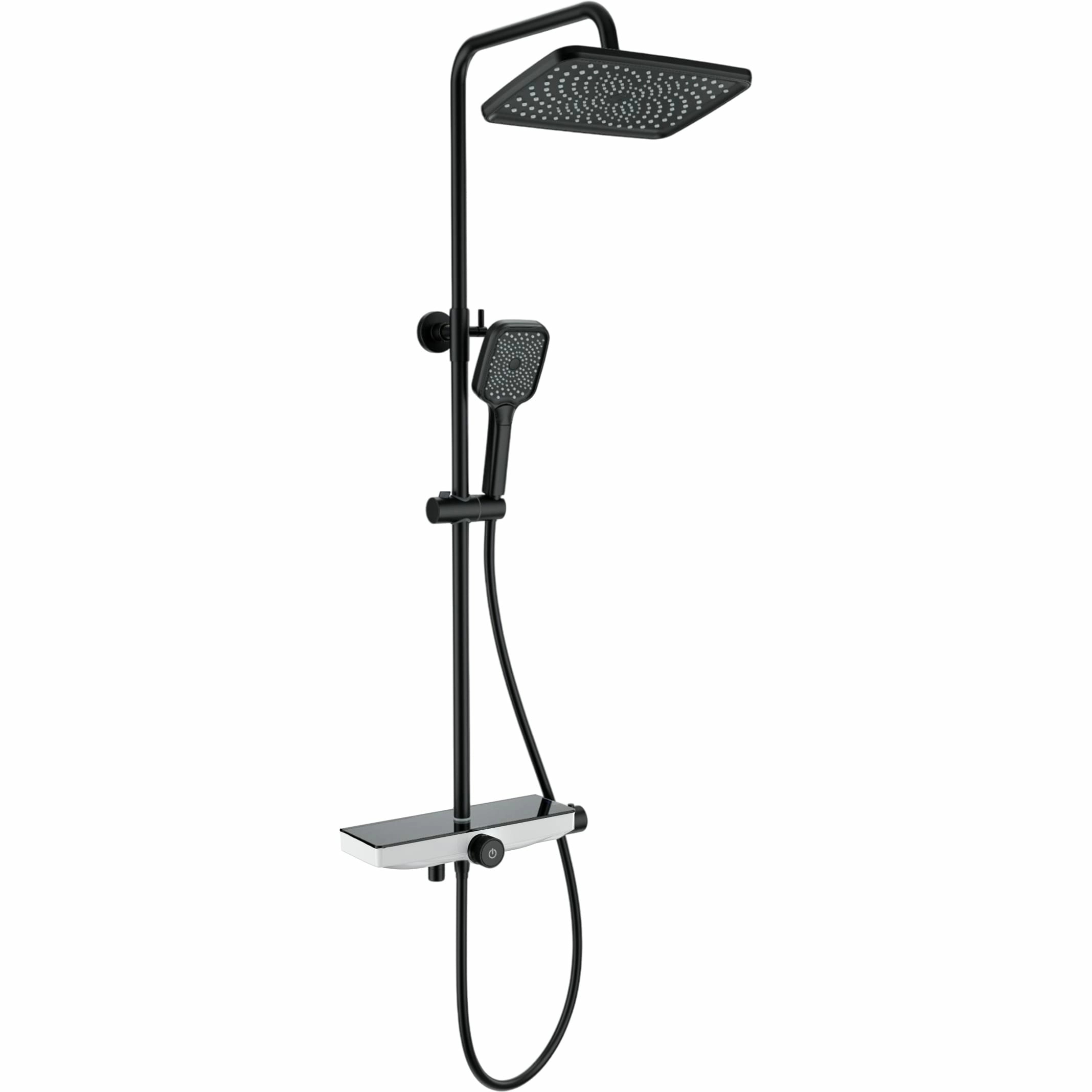 Душевая система с термостатом Wonzon & Woghand черный матовый, WW-B3098-A-MB