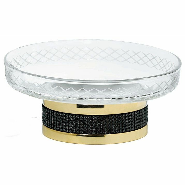 Настольная мыльница Boheme Royale Cristal Gold, 10930-G-B