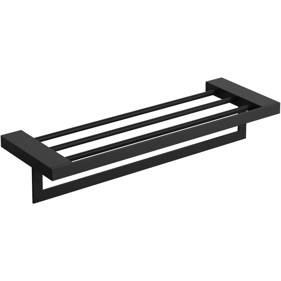 Полка для полотенец Boheme Qubic Black, 10737-B