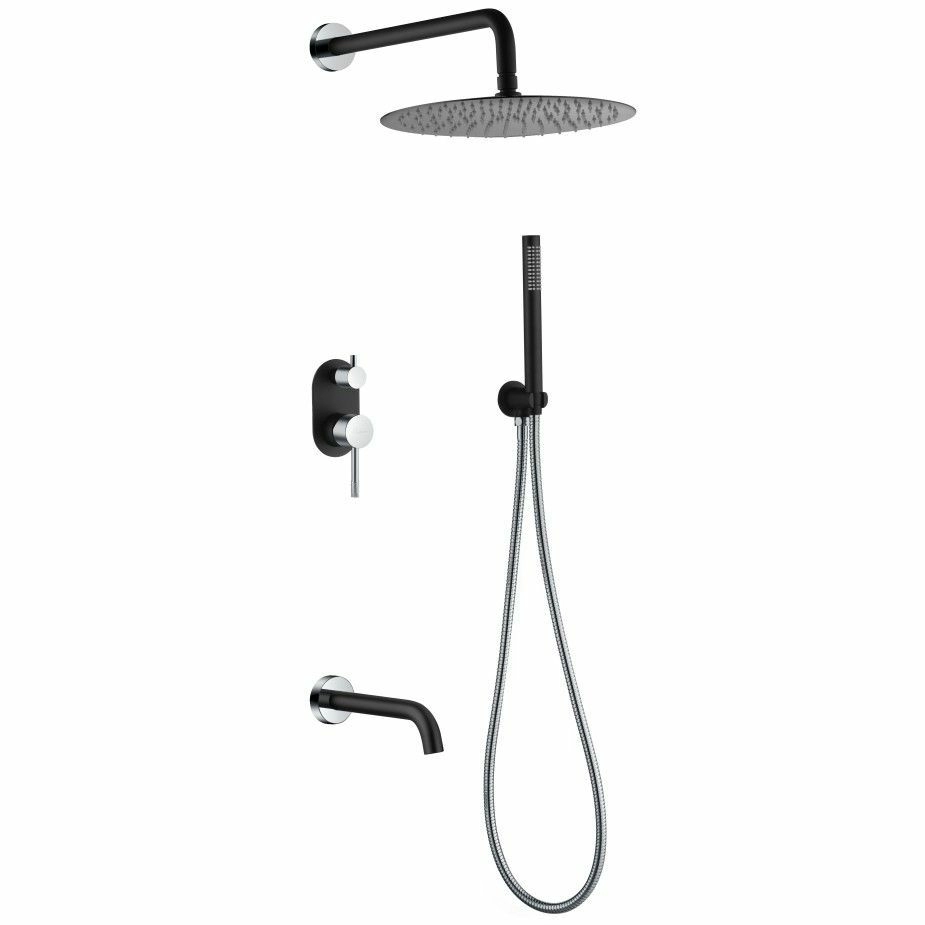 Душевая система Boheme Uno Black/Chrome, 464-2-BCR
