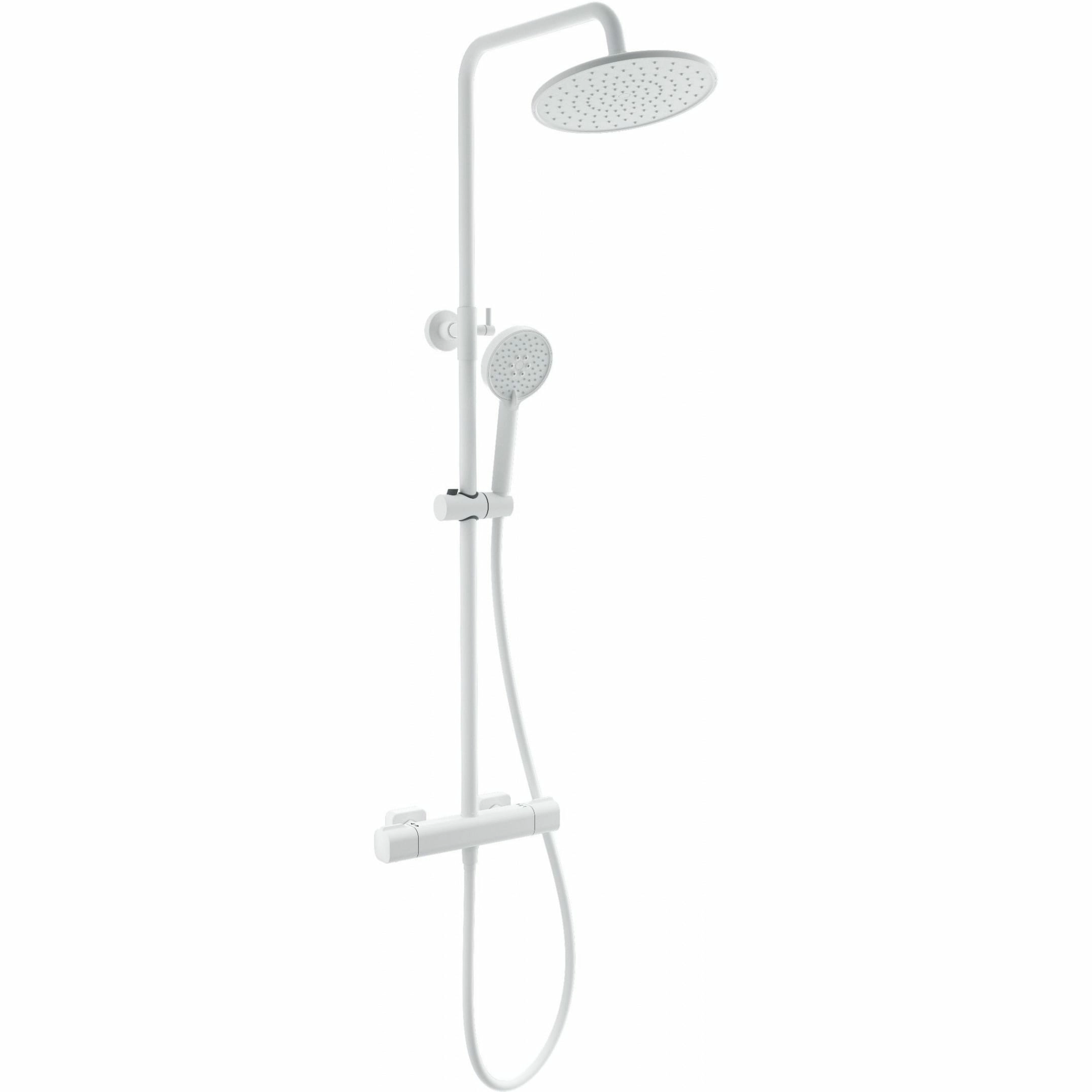 Душевая система с термостатом Wonzon & Woghand белый матовый, WW-B3051-A-MW