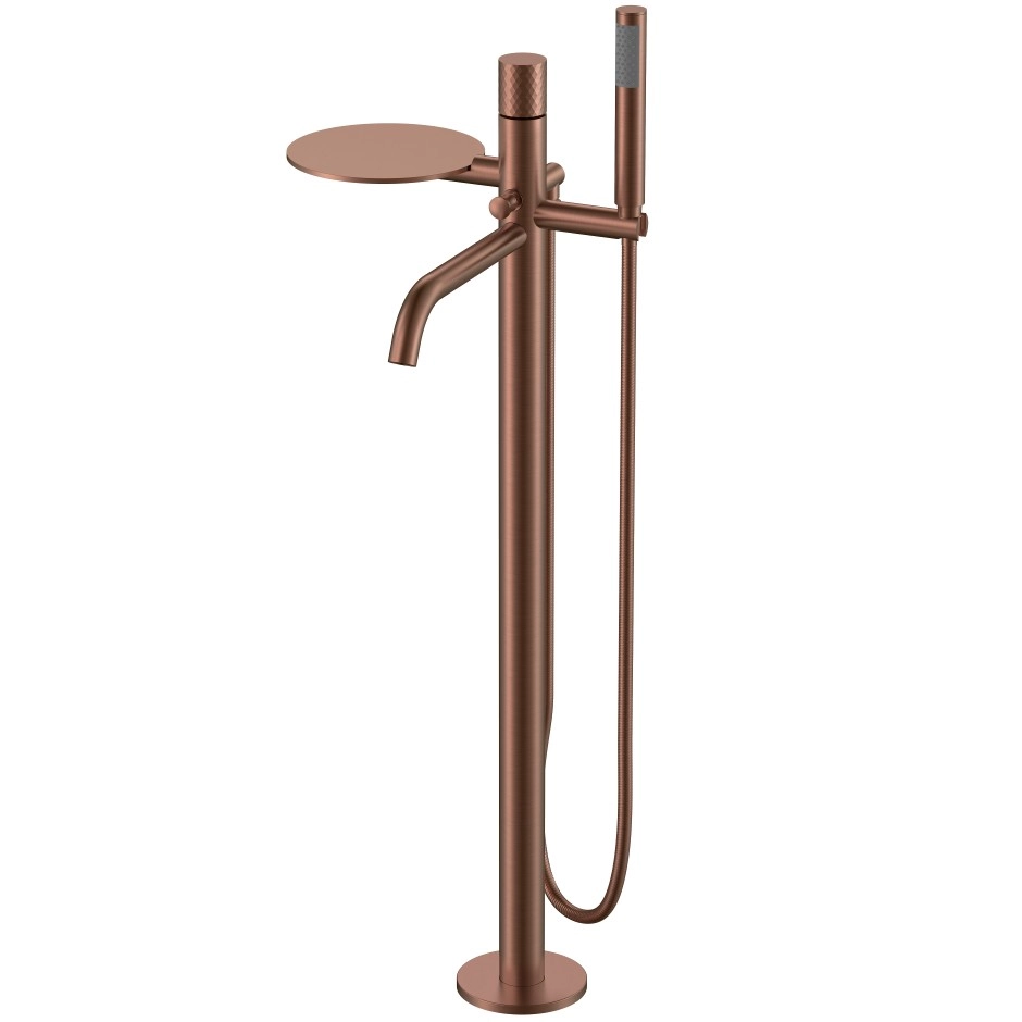 Напольный смеситель для ванны Boheme Stick Diamond Bronze Brushed, 129-BRB
