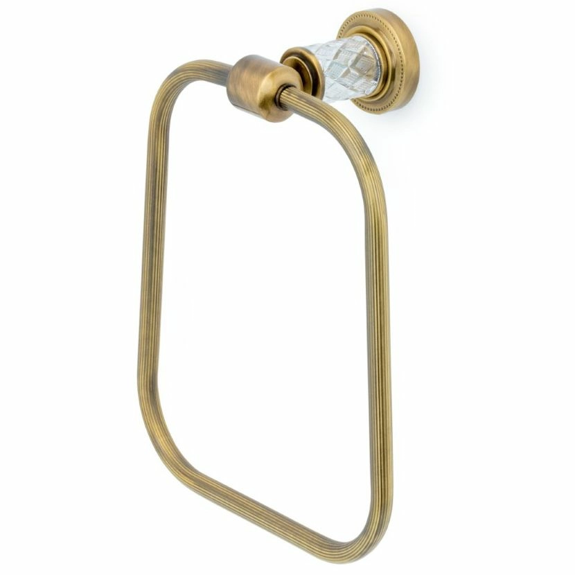 Держатель для полотенца круглый Boheme Murano Cristal Bronze, 10905-CRST-BR