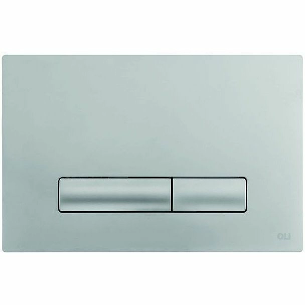 Кнопка смыва механическая OLI Glam хром матовый, 139186