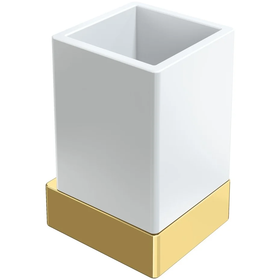 Стакан настенный Boheme Qubic Gold, 10724-G