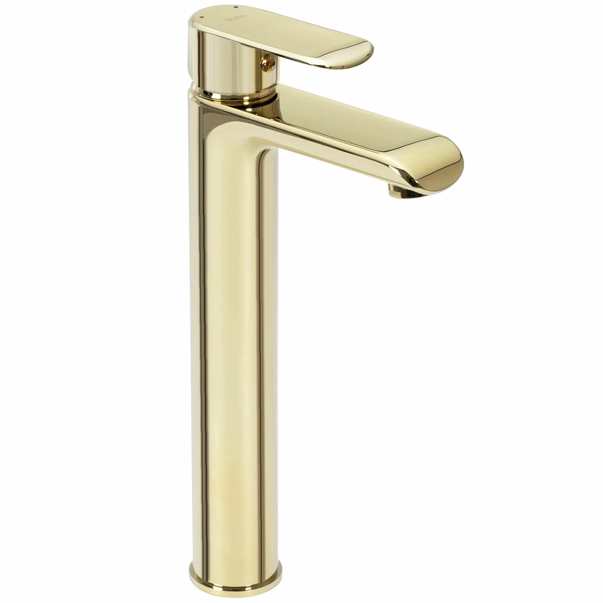 Смеситель для умывальника высокий Rea Bloom Gold, REA-B6201