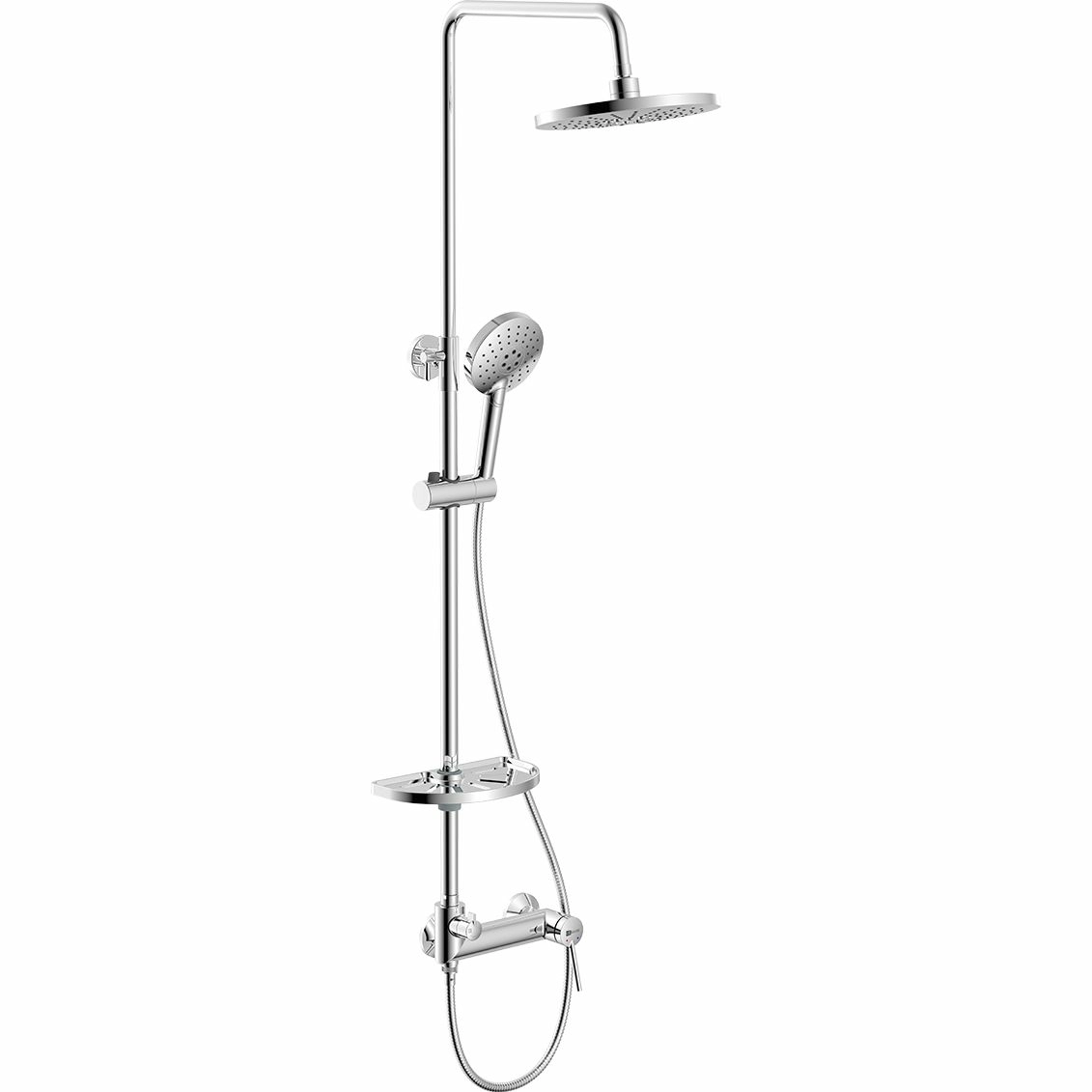 Смеситель для душа с верхней душевой лейкой Lemark Minima, LM3860C