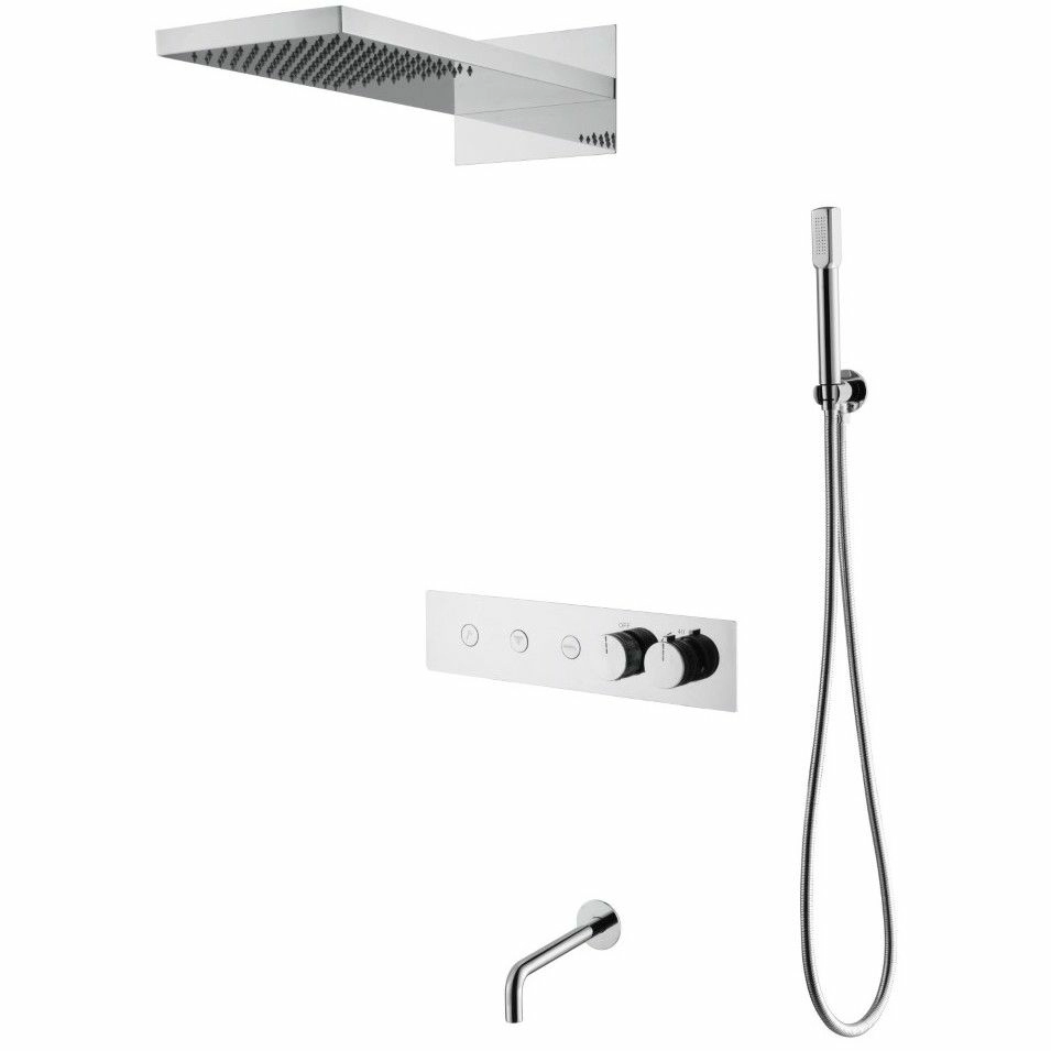 Встроенная душевая система Boheme Fusion Chrome, 131-2-CR