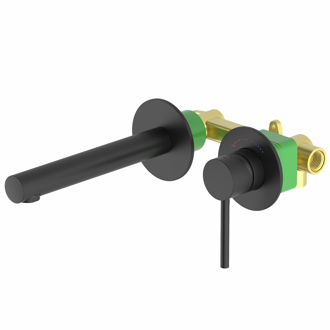 Смеситель для раковины встроенный Timo Saona Black, 2391/03SM