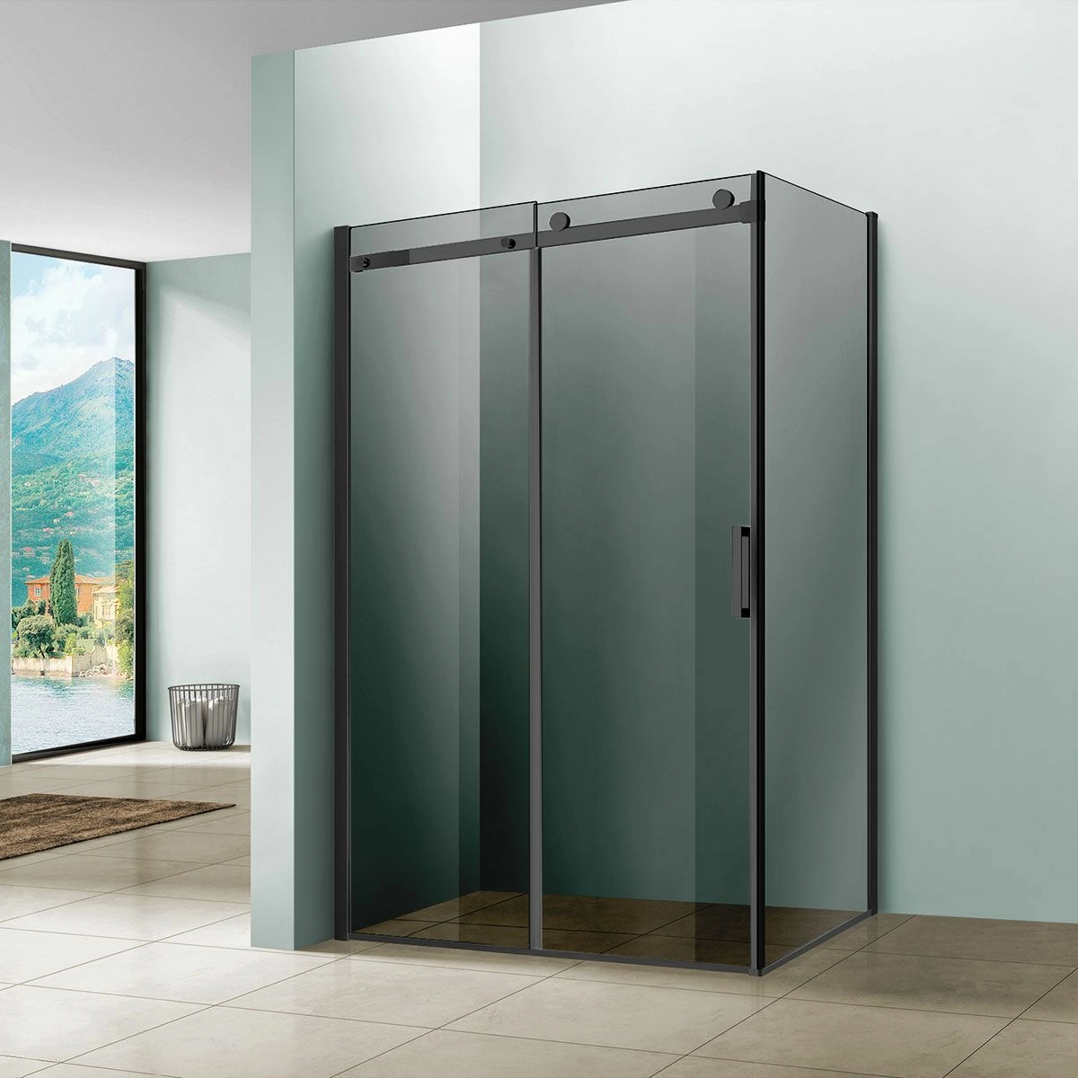Душевой уголок Vincea Como 120x90, VSR-1C9012CGB