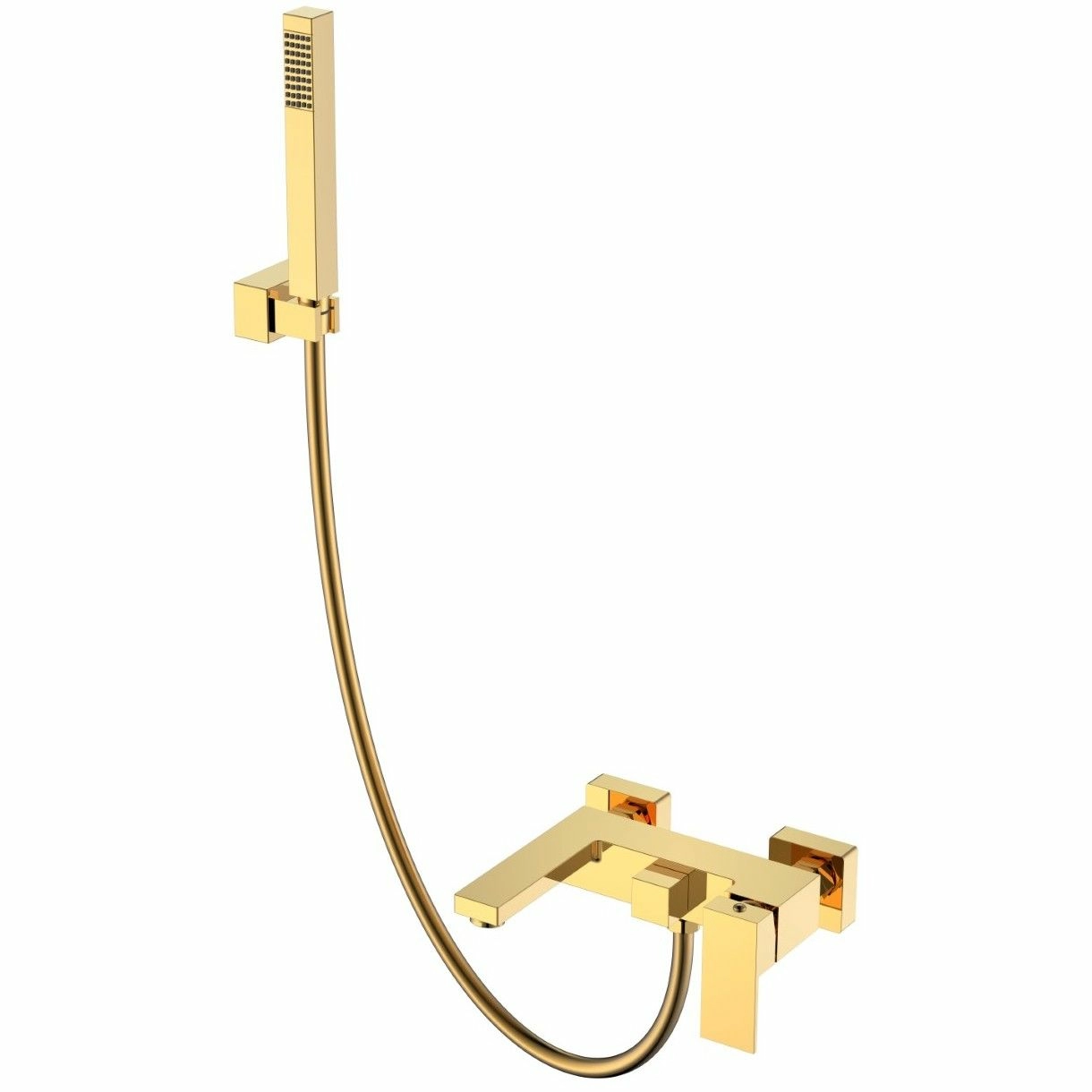 Смеситель для ванны Boheme Qubic Shine Gold, 473-G