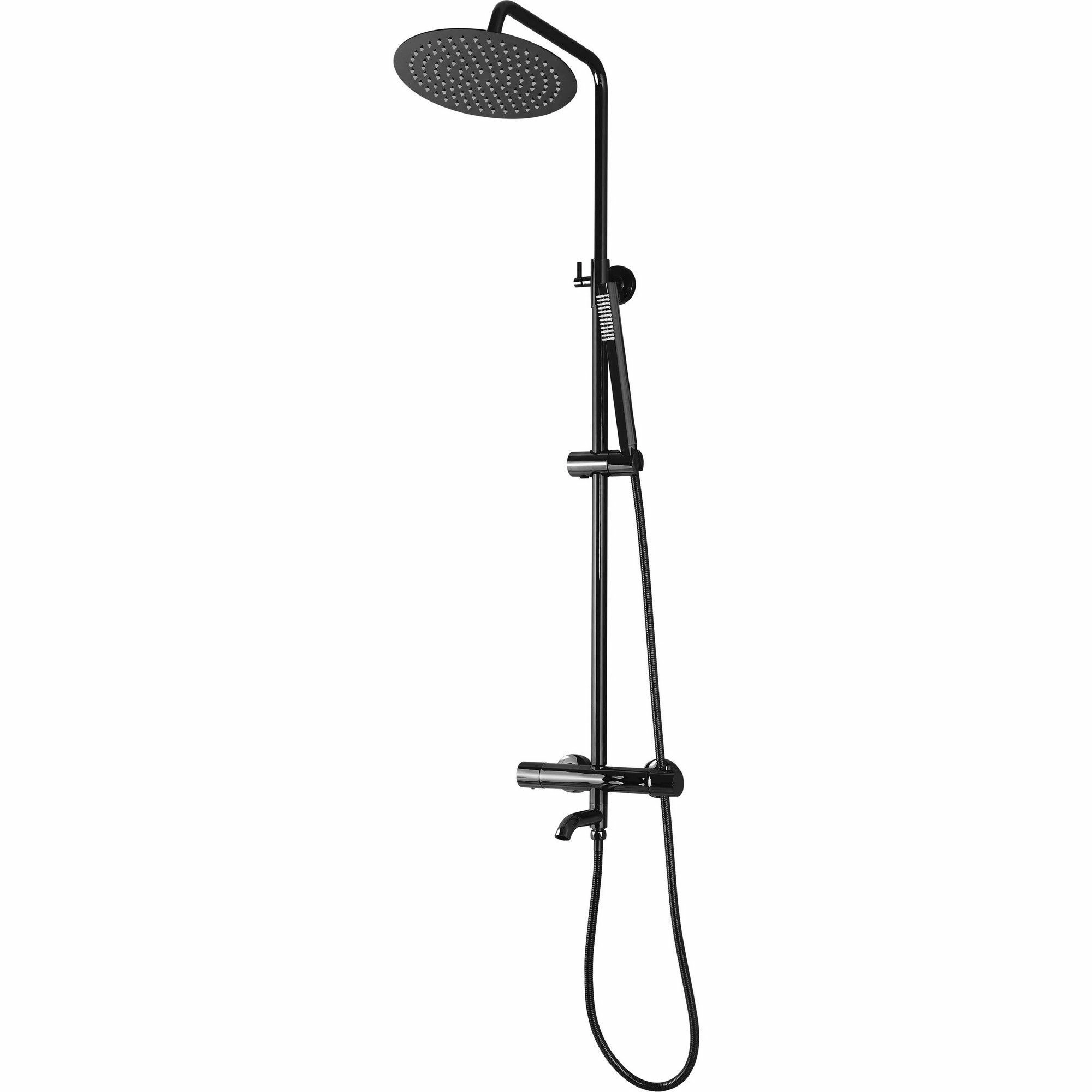 Душевая система Rea Lungo Black Metallic, REA-P8763