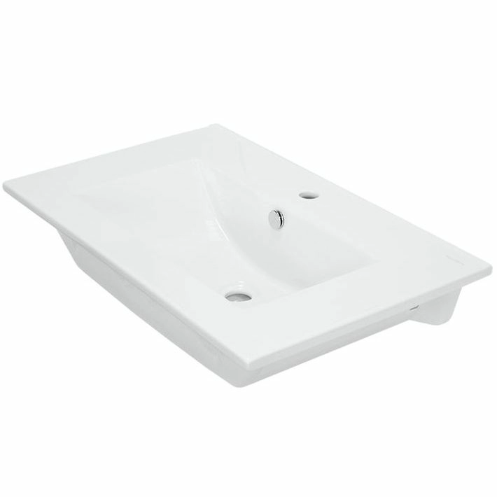 Умывальник Sanita Luxe Quadro 75x46.2, WB.FN/Quadro/75-C/WHT.G/S1