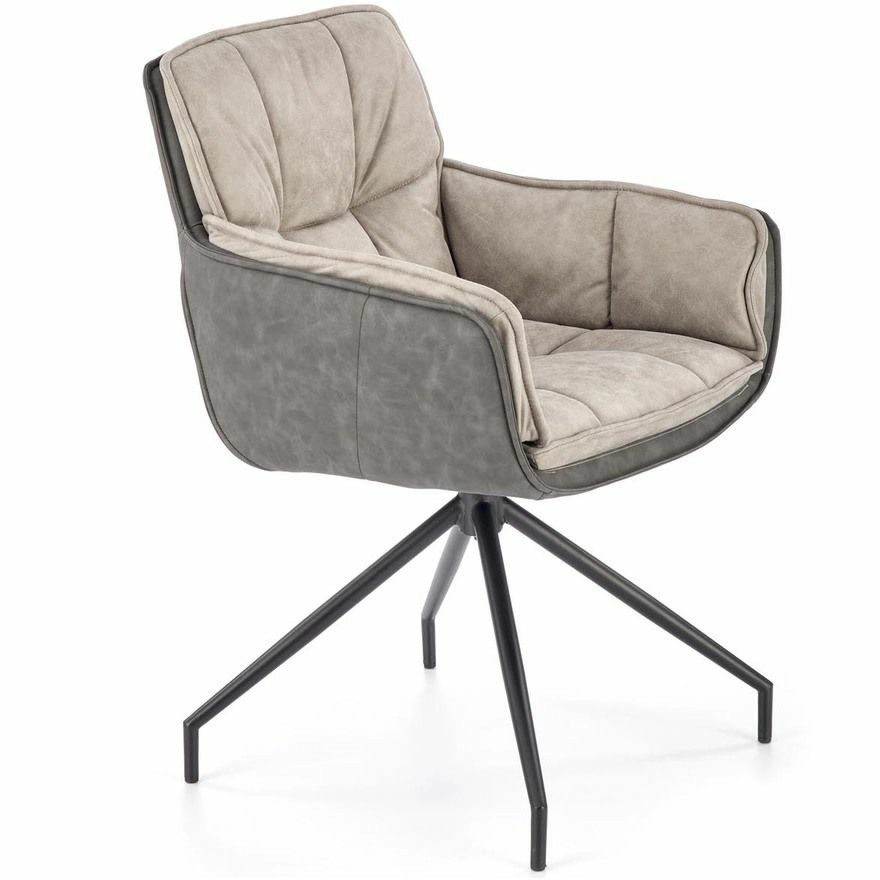 Стул Halmar K523 серый/черный, V-CH-K/523-KR-POPIELATY