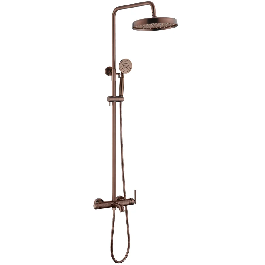 Душевая система наружного монтажа Boheme Eterna Copper Brushed, 178-CB