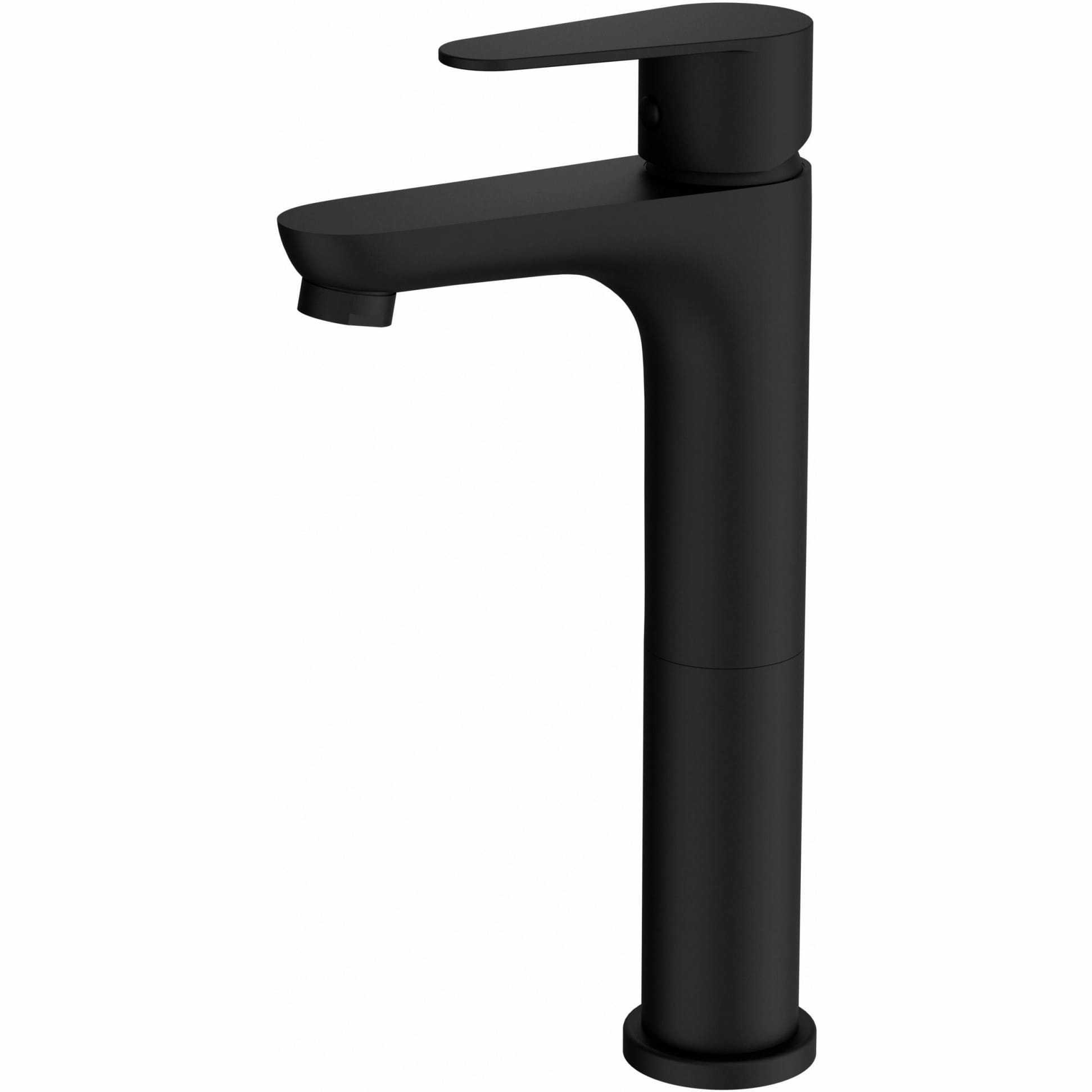 Смеситель для раковины высокий Wonzon & Woghand черный матовый, WW-A40232-MB