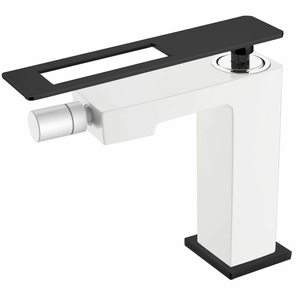 Смеситель для биде Boheme Q White/Black, 146-WB