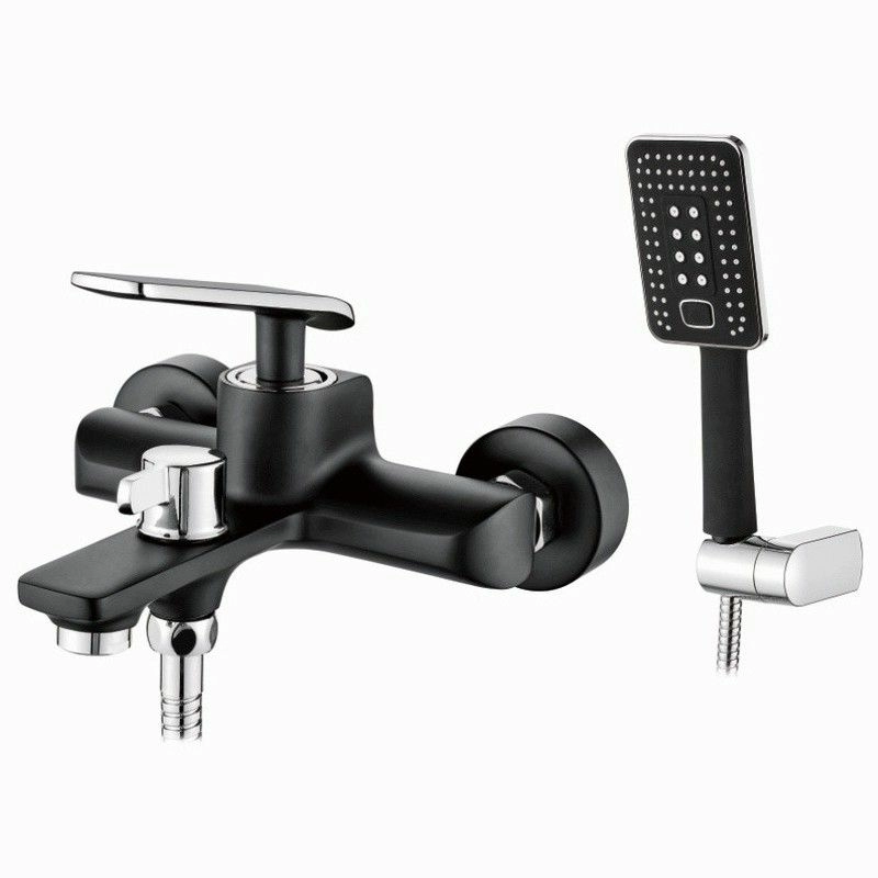 Смеситель для ванны черный Ledeme L3274B