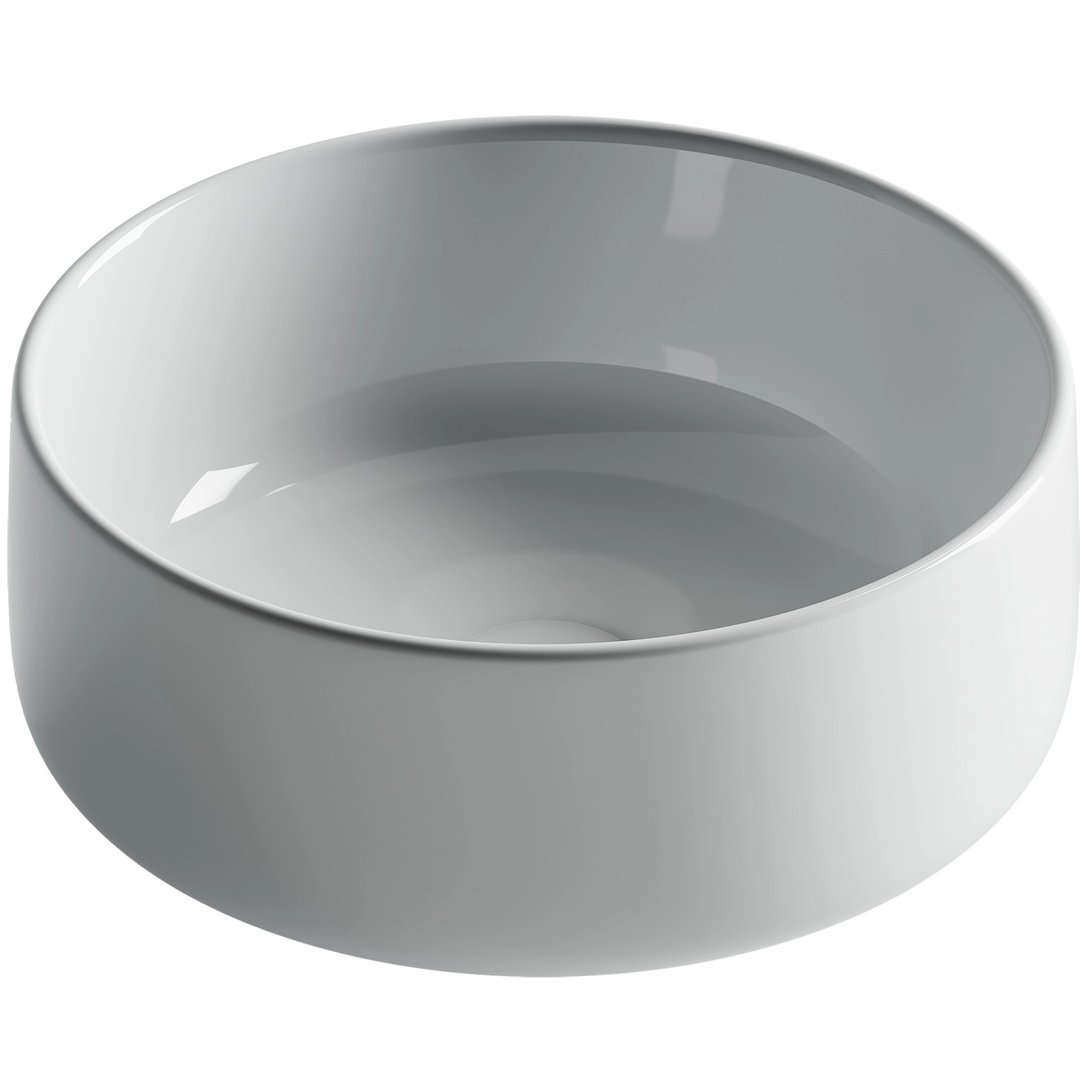 Умывальник чаша накладная круглая CeramicaNova Element 35.5x35.5, CN5047
