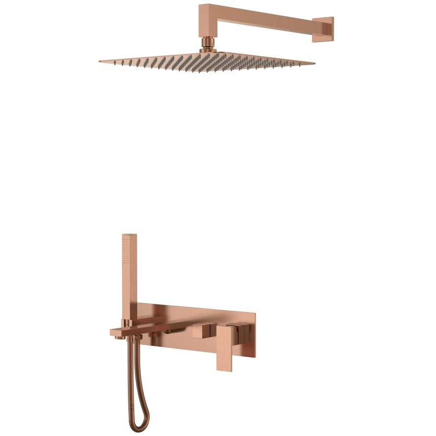 Душевая система Boheme Qubic Bronze Brushed, 474-BRB