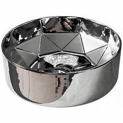 Раковина накладная Boheme 40x40 Silver, 865