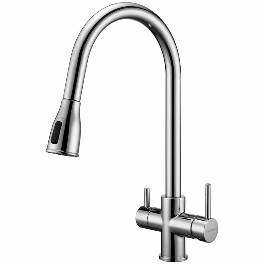 Смеситель для кухни Paulmark Lange хром, La214212-CR