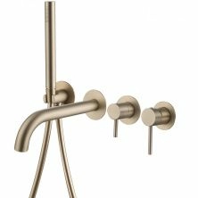 Смеситель для ванны скрытого монтажа Abber Wasser Kreis золото матовое, AF8130G