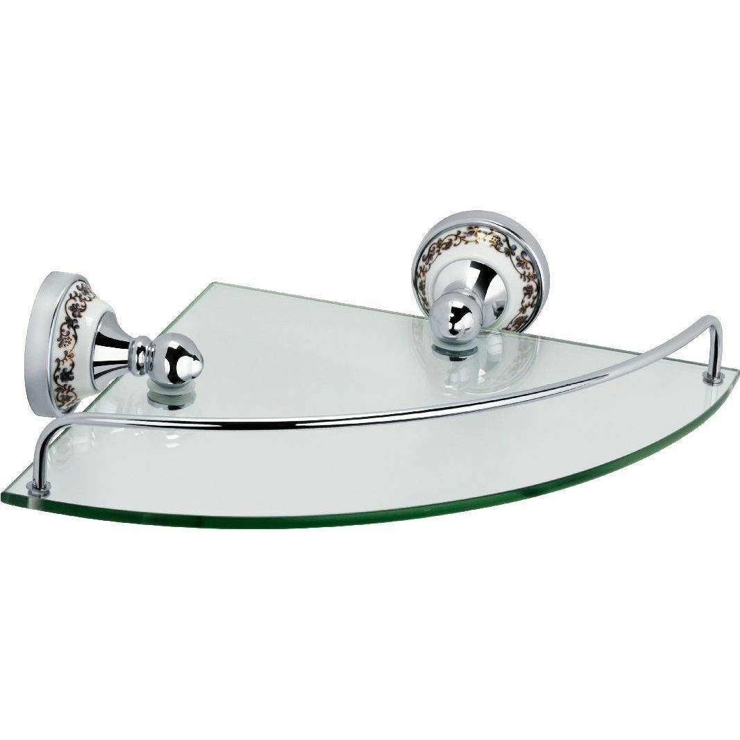 Полка стеклянная угловая Fixsen Bogema, FX-78503A