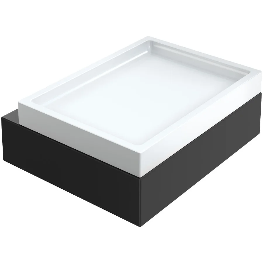 Мыльница настенная Boheme Qubic Black, 10723-B