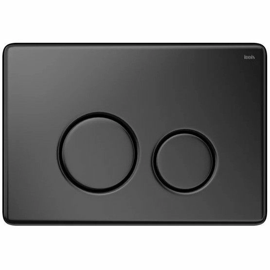 Клавиша смыва черная матовая Iddis Unisteel 001, UNS01MBi77