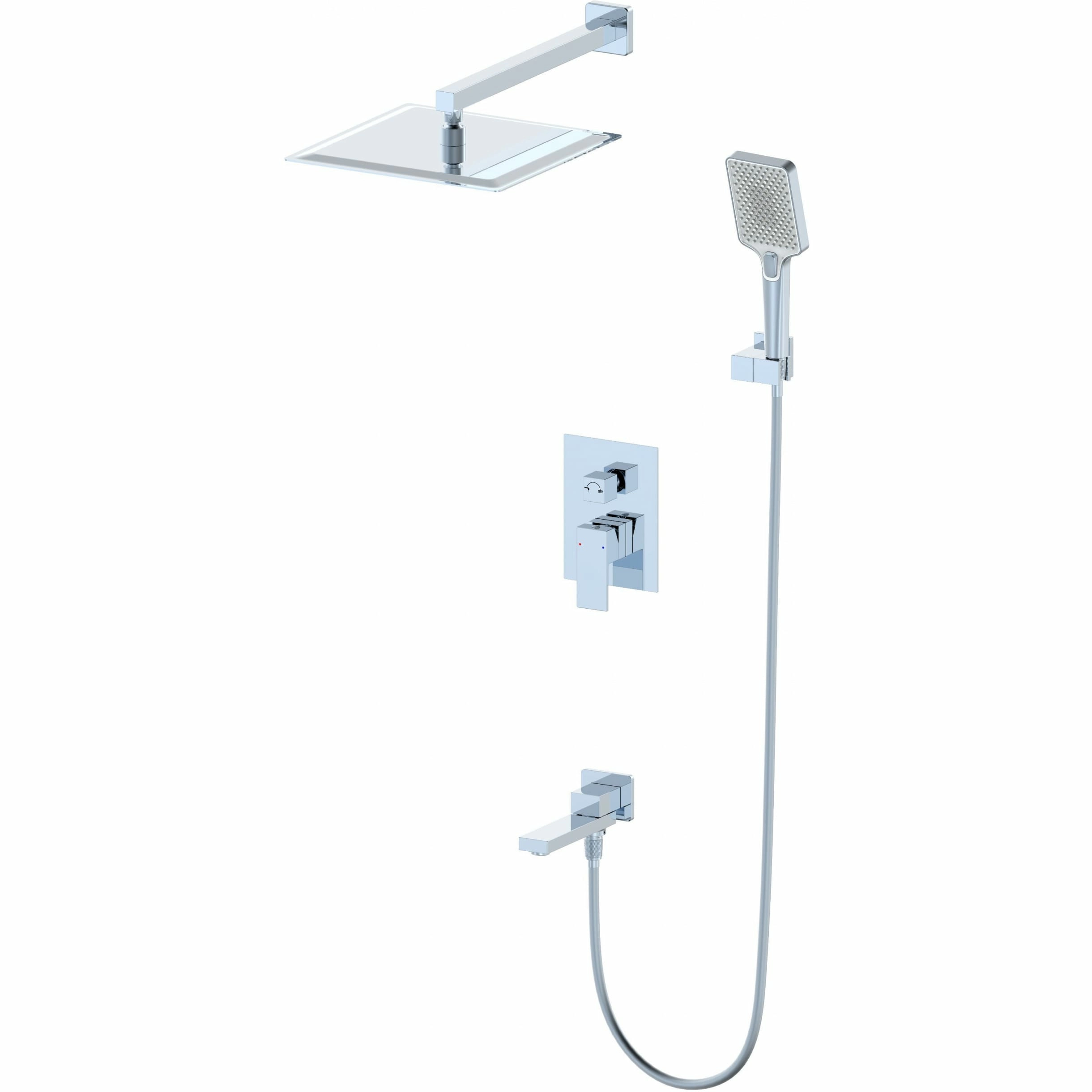 Душевая система встраиваемая Wonzon & Woghand хром, WW-88939016-CR