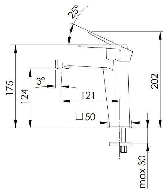 Смеситель для раковины Remer Dream хром, D12