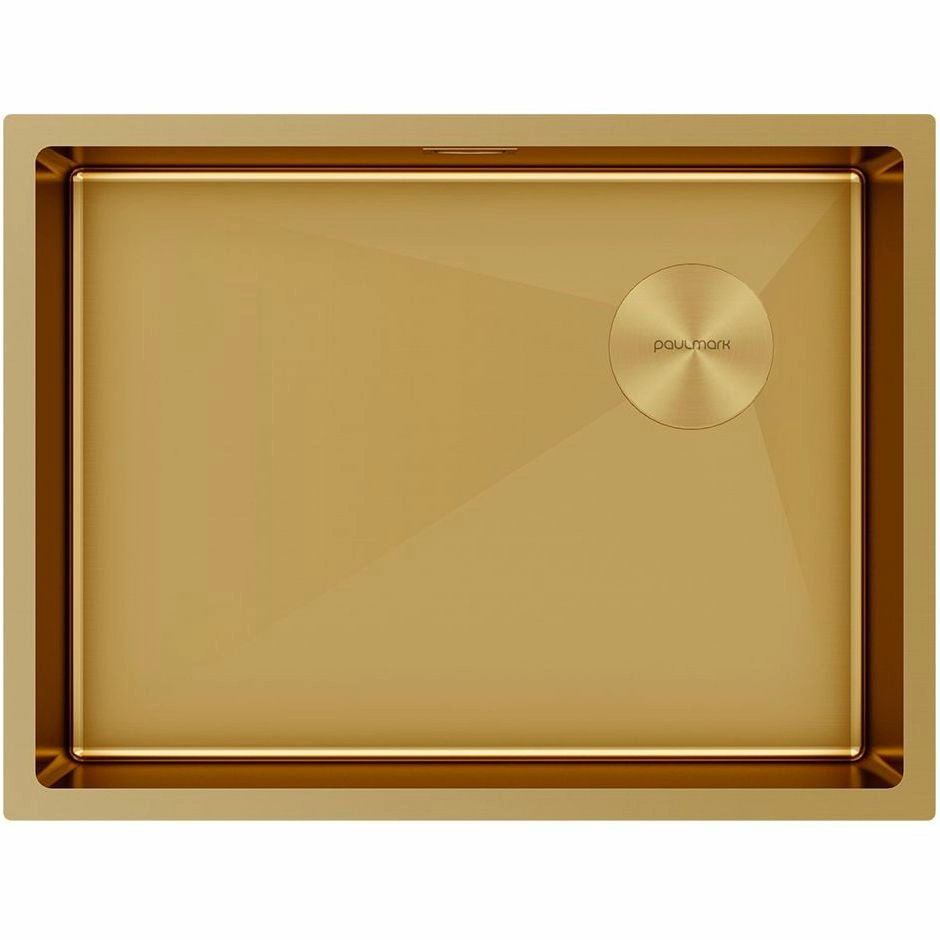 Мойка Paulmark Next Skew 58 брашированное золото, PM885844-BG