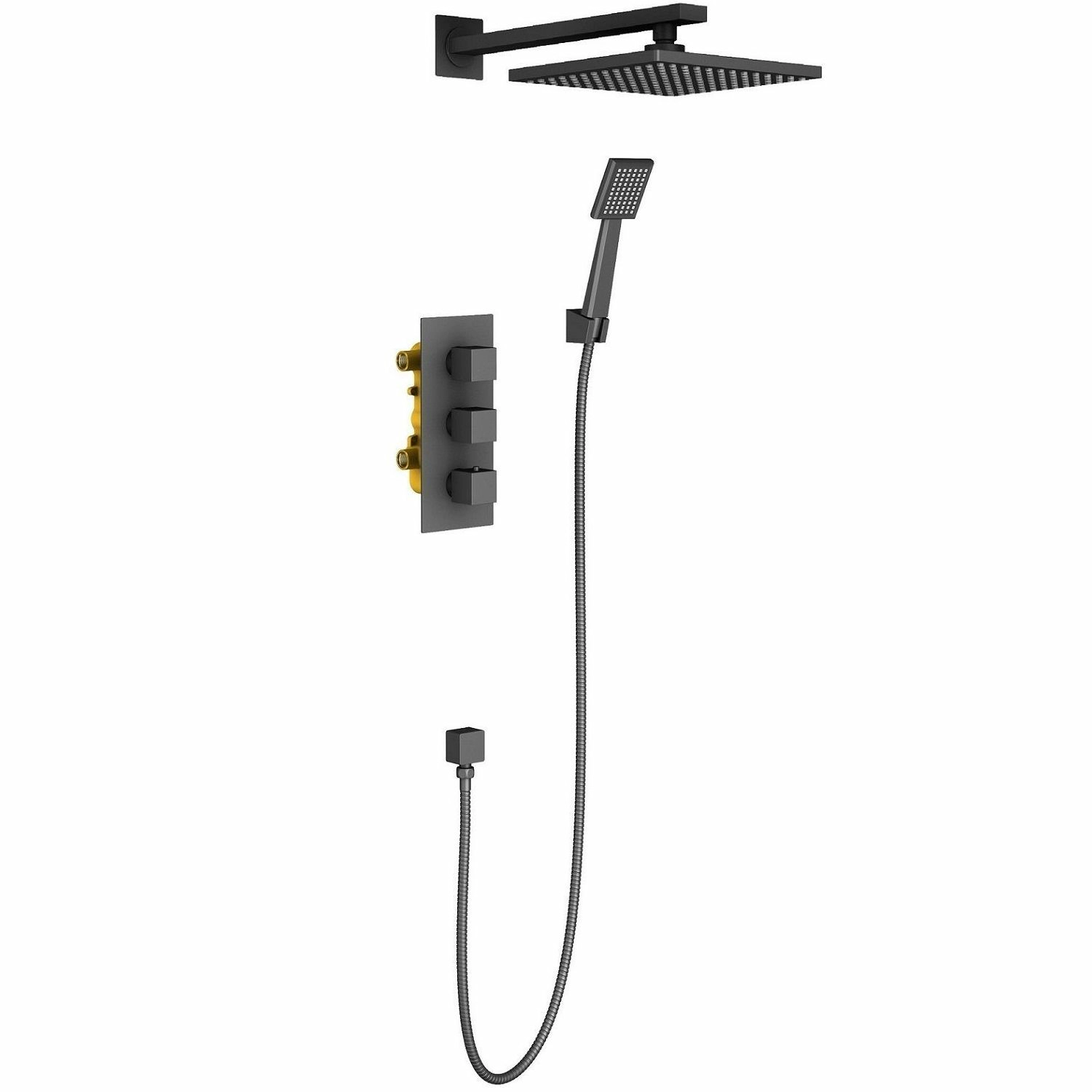Душевая система Timo Tetra-Thermo Black, SX-0179/03SM