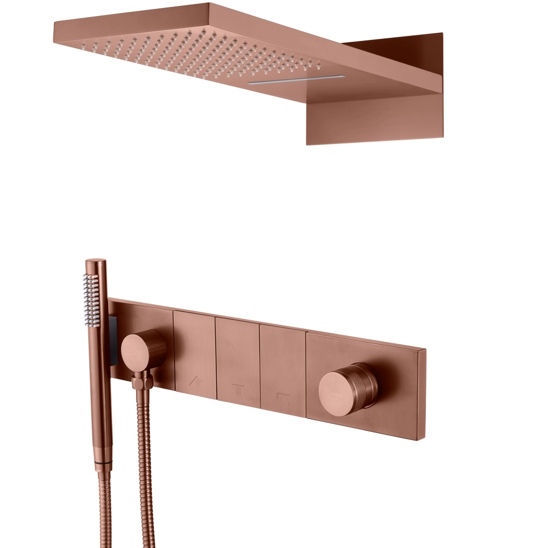Встроенная душевая система Boheme Zodiac Bronze Brushed, 132-BRB