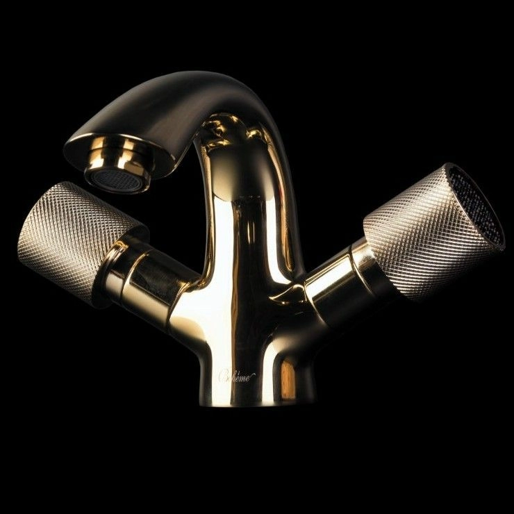 Смеситель для умывальника Boheme Royal Crystal Black Gold, 291